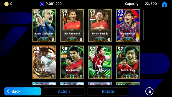 Android Power 3170 | Messi Pack Barca | Puskas | Rio Ferdinand | Cannavaro | Fabregas | Kluivert | EFB054B TH2026