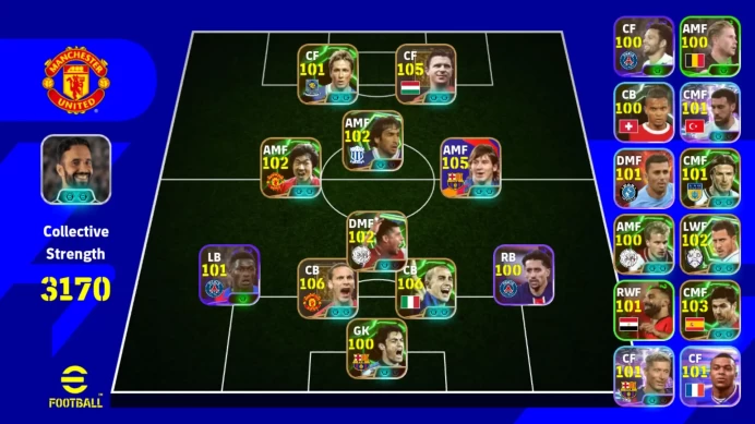 Android Power 3170 | Messi Pack Barca | Puskas | Rio Ferdinand | Cannavaro | Fabregas | Kluivert | EFB054B TH2026