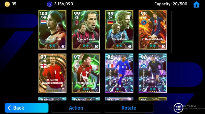 Android Power 3170 | Cruyff Epic | Kvaratskhelia BT | Beckham BT | Diouf Epic | Rodri ST | EFB163B 2026