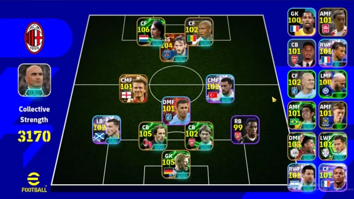 Android Power 3170 | Cruyff Epic | Kvaratskhelia BT | Beckham BT | Diouf Epic | Rodri ST | EFB163B 2026