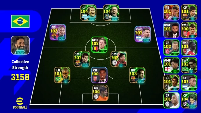 Android Power 3158 | Hazard Epic DB | Forlan Epic DB | Rijkaard Epic DB | Raphinha ST | EFB184B 2026