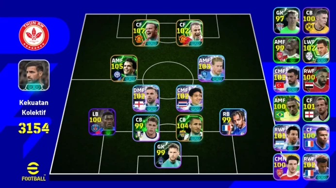 Android PW 3154 | Epic DB: Wayne Rooney | Epic Chiellini | Berbatov | Matthaus | KDB | Messi | Hazard | Det SS | EFB557B TH2026