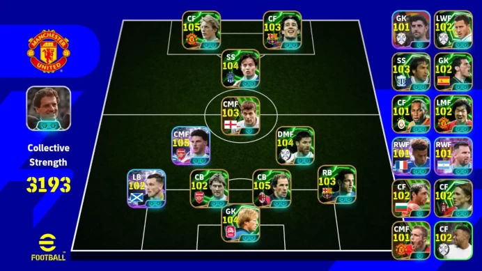 Android | PW 3193 | Epic DB Denis law+Kubo | Rice Show time, Xabi Alonso, Baresi, Okhan | Manager Capello | 2026 | EFB566B