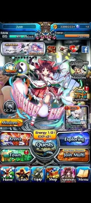 Global|Rank 85|16 Ascend+7 TW|[S Miyu,Emiya,Chloe,S Chloe,Veldora,Akemi,6x Hakurei]+TW,Fen,Luvia & Rin,Etc|Lpot 184|(GS2589)