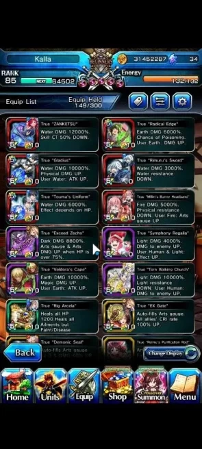 Global|Rank 85|16 Ascend+7 TW|[S Miyu,Emiya,Chloe,S Chloe,Veldora,Akemi,6x Hakurei]+TW,Fen,Luvia & Rin,Etc|Lpot 184|(GS2589)