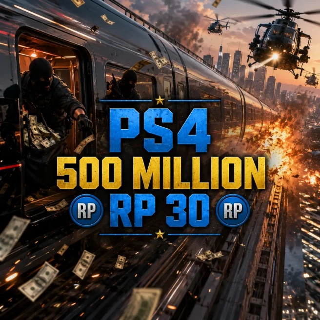 PS4 | 500M Total Assets | 49 Million Pure Cash | RP 30 | GTA Modded Account | Instant Delivery | ARXGP4-105