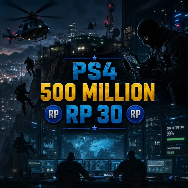 PS4 | 500M Total Assets | 49 Million Pure Cash | RP 30 | GTA Modded Account | Instant Delivery | ARXGP4-107