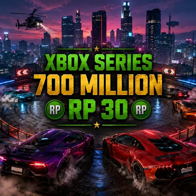 XBOX SERIES | 700M Total Assets | 25 Million Pure Cash | RP 30 | GTA Modded Account | Instant Delivery | ARXGXS-101