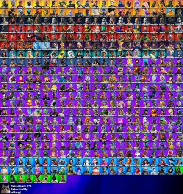 [3in1] / Instant • FN (All Platforms) • 470 skins • Master Chief Black • RE skins • Arcane skins • Naruto • Full Access • 2 Gifts