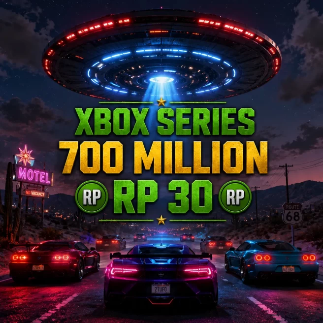 XBOX SERIES | 700M Total Assets | 48 Million Pure Cash | RP 30 | GTA Modded Account | Instant Delivery | ARXGXS-102