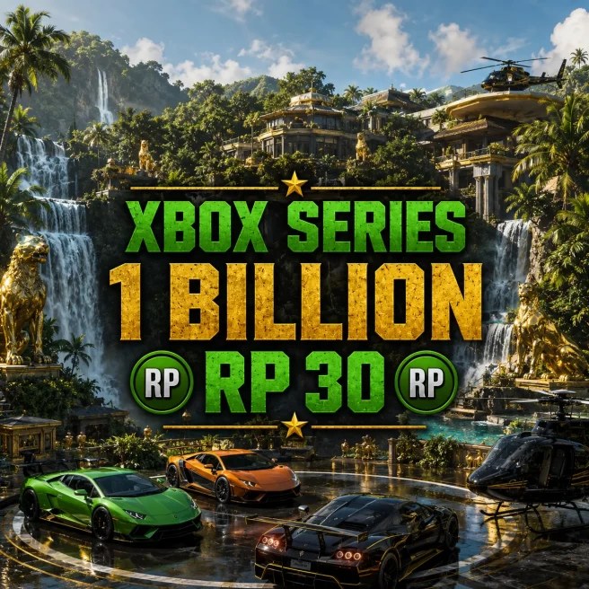 XBOX SERIES | 1B Total Assets | 48 Million Pure Cash | RP 30 | GTA Modded Account | Instant Delivery | #ARXXB-1033