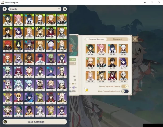 ASIA|AR 60|12Limited+10(*5Wep)|[Varka,Chasca]+Sign,RaidenC1,Nicole,Arlec,Zhongli,Xiao,Ayaka,Yelan,etc|Mc Male|TakeMail|(GI6594)
