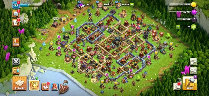 Town hall 17 xp 198,n8 equipment epic, C6294