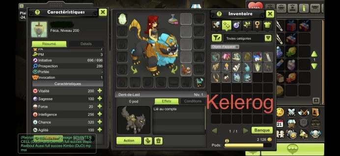 (OSA/FECA/ENI /CRA)  LVL  200  AVEC DDG  SERVEUR TILIWAN .    Avec FECA LVL 200  PARCHO ALL SERVEUR KELEROG  100%  SAFE