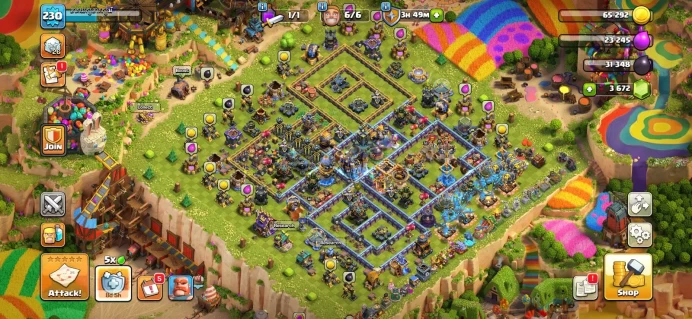 Town hall 18 Xp 230, 6 equipment epic, 23/24 equipment common max, C6295