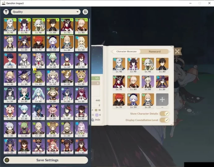 ASIA|AR 55|BD Unset|6 Limited+4(*5Wep)+1(*5Wep)|Columbina,Neuvilette,Nahida,Kazuha,Zhongli,Chasca|Mc Female|TakeMail|(GI6599)