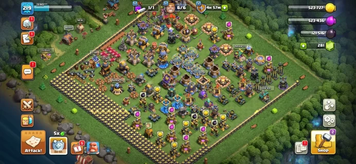 Town hall 18 Xp 219, 10 equipment epic, C6297