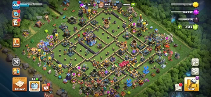 Rare full equipment 16/16(4 max),23/24 equipment common max, Town hall 18 Xp 228, 1980 medals cwl, C6301
