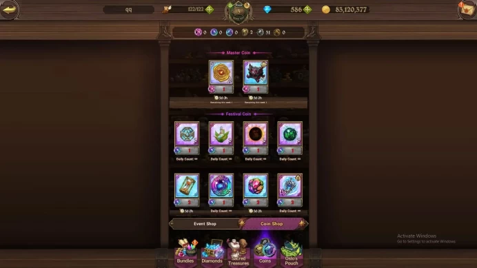 Global | 123,601 CC | 586 Diamonds | LR Princess Elizabeth,UR Demon King Meliodas | Log TF Code|Check SS 7DS519B