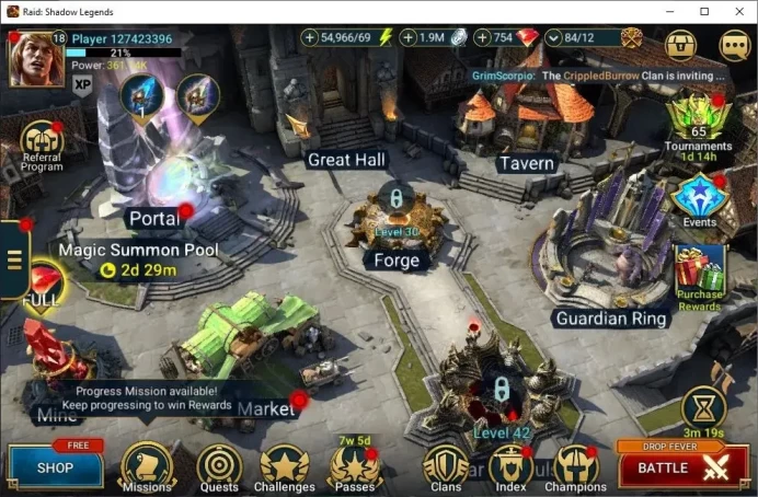 Lv 18|361K Power|1 Mythical (Androc)|16 Legendary(Truath,Ninja,Wukong,Artax,Xenomorph,Etc)|754 Gems|54K Energy|Plarium(RSL1502)