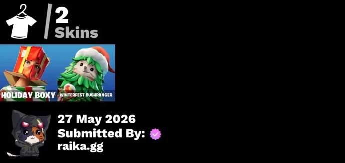 Fortnite Account [PC] 2 skins | Holiday Boxy | Winterfest Bushranger | Nemesis Box | Lunarios | Society Emblem Ranker | Clawz Retro | Glorious G