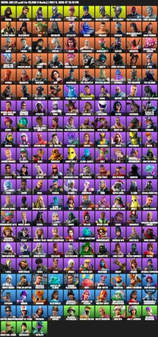 IKONIK / Merry Mint Axe / Leviathan Axe / The Reaper / Royale Knight / Blue Squire / Floss / Take The L   