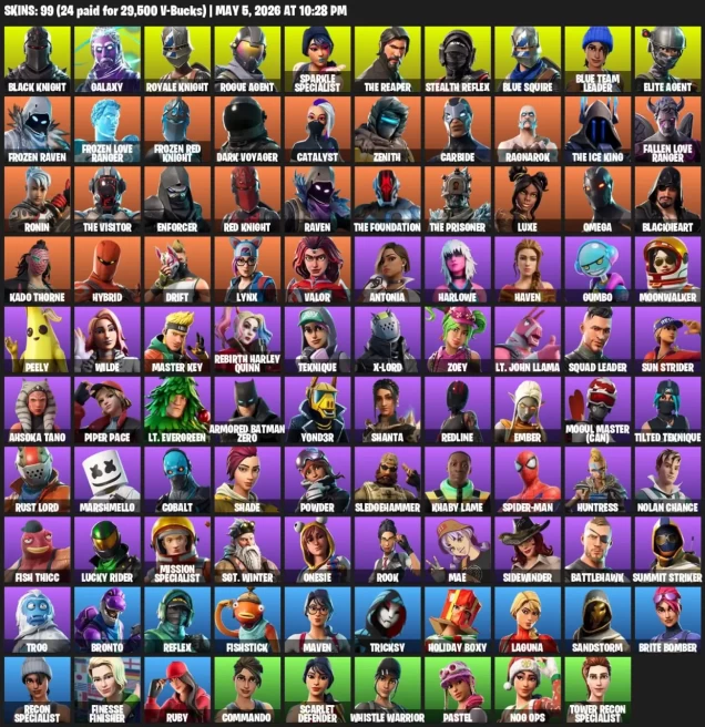Merry Mint Axe / Stealth Reflex / Black Knight / Galaxy