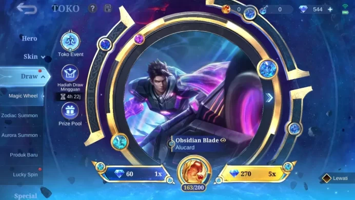 Global | Skin 460 | Legend GS | Hayabusa Skin Max | ASP Fanny, Lesley, Change | Diamond 544 COA 4173(Free skin cc} | (ML2044B)