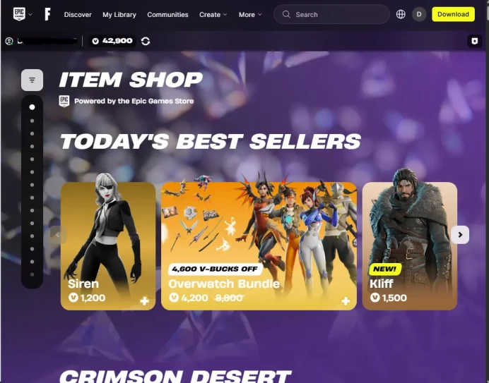 42K Vbucks Completely Fresh Account May contain 1-2 Skins Made to use for gifting yourself or friends bundles! Might Link PSN