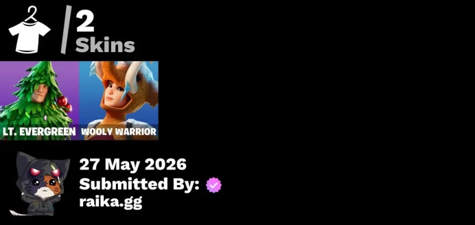 Fortnite Account [PC] 2 skins | Lt. Evergreen | Wooly Warrior | The Sith | Re-gifter | Clawz Retro | Peppermint Pick | Shortbread Slicers | Shoo