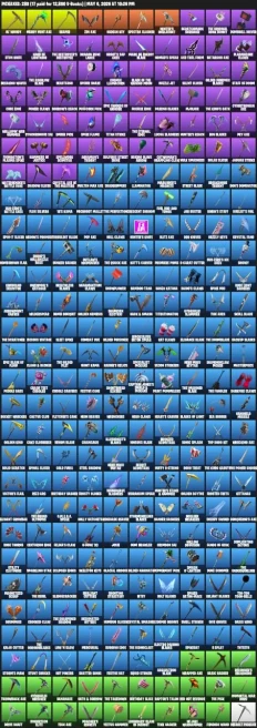 220 skins · IKONIK / Merry Mint Axe / Rogue Spider Knight / Xander 377