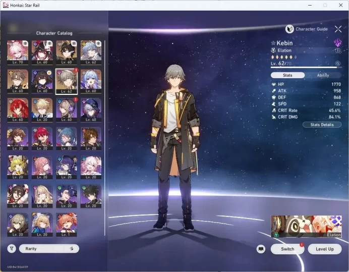 Asia | TL53|8 Lim: Evanescia Lv70, Sparkle Lv60, Dan Heng Lv60, Sunday Lv62, Robin E1 Lv60, Welt | TakeMail | Check SS HSR520B