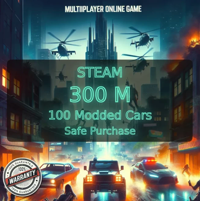 [STEAM PC - ENHANCED] 300 Million in Pure Cash + 100 Modded Cars + 20 Modded Outfits | Level 120 + Max Stats + Unlock #LOT-138162