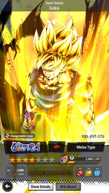 Android | Lvl 144| 6.8M Total Power|50K CC|1 UL|UL Super Saiyan Goku | LogBandai Check SS DBL732B
