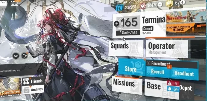 Lv 38 | 95 OP + 1 Skin | 12,4K Orundum+67 Originium | 1 Limited | SilverAsh the Reignfrost | Terminal 3-5 | Check SS(AK1518)