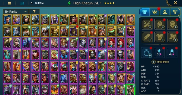 Starter acc with Klaazag : 93k energy / 59 mln coins / Valkyrie, Opardin, Arix, Ninja + 20 Login Legendaries / Aniri, Geomancer 2x