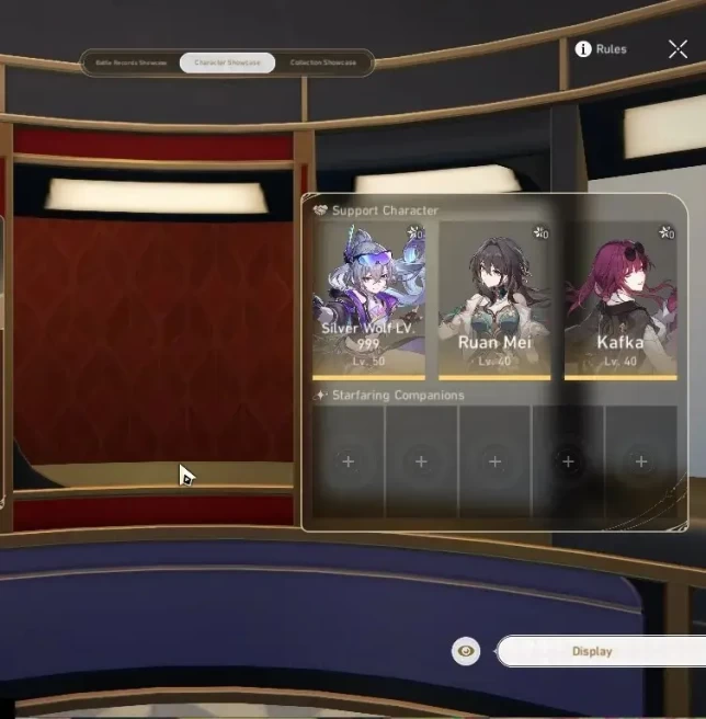 Asia|TL 36|3 Limited|[Silver Wolf 999]+Sign,Ruan Mei,Kafka|MC Male|Planarcadia|TakeMail|CheckSS(HSR7265)