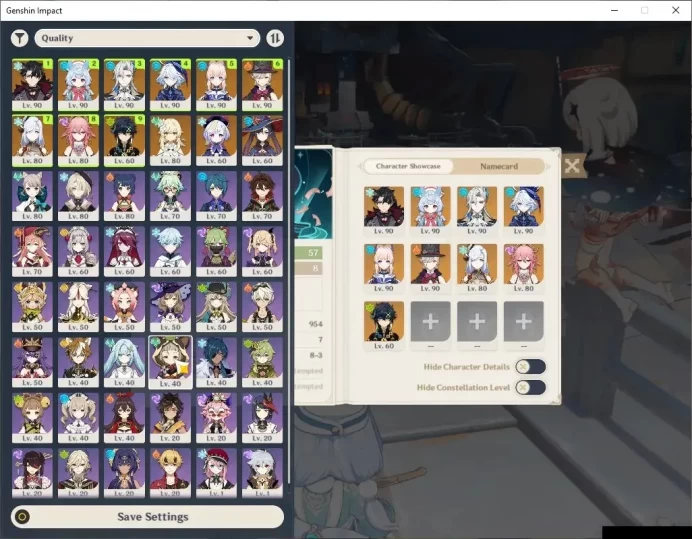 ASIA |AR 57 |9 Limited + 7 (*5Wep)|KokomiC1+Sign,Wriothesley,Sigewinne,Neuvillette,Furina,Lyney,etc|MC Female|Take Mail|(GI6624)