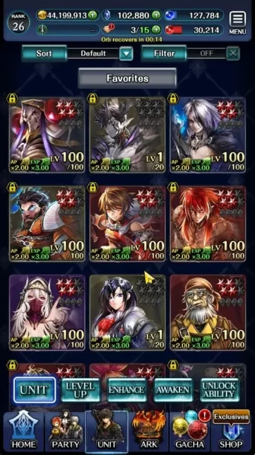 GLOBAL|Rank 26|102K Crystal|Collab Overlord [Ainz Ooal Gown] Top Unit [DL Judecca-Samekh,SM Sera,Ryvern,Lonardo|1 UR Ark|LC1288