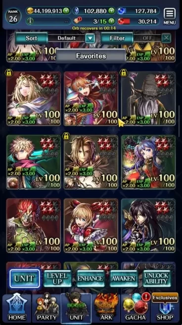 GLOBAL|Rank 26|102K Crystal|Collab Overlord [Ainz Ooal Gown] Top Unit [DL Judecca-Samekh,SM Sera,Ryvern,Lonardo|1 UR Ark|LC1288