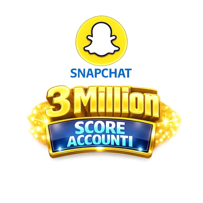 Snapchat Account With 3Million Score username changeable (3M)