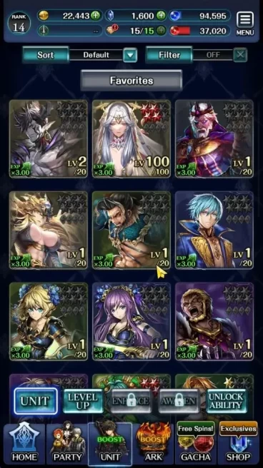 GLOBAL|Rank 14|Top Tier Unit|Demon Lord Judecca Samekh,G Lilaha,KOG Mauna,Vayne,Lenius,Etc|2 UR Ark|Code Only|LC1294