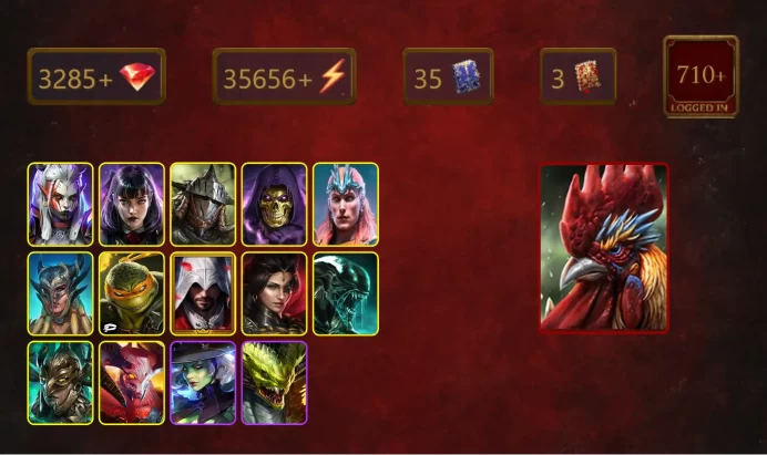 [STARTER]Galleus Bloodcrest+Mortu-Macaab+Visix+Alice+Rathalos+Skeletor+Loki+Scyl+Michelangelo+Ezio Auditore+Adelyn+41Epics