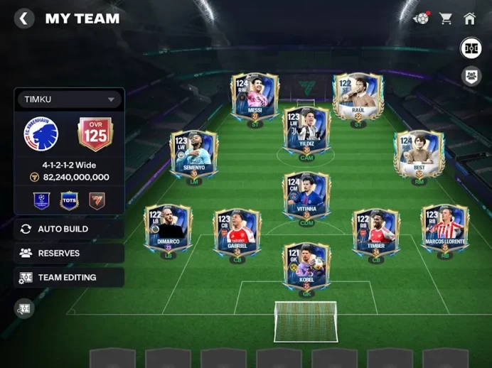 FCM45:  FC FIFA MOBILE  /All Platform Global  - Over 125/82 B Value  - 3,7k gems