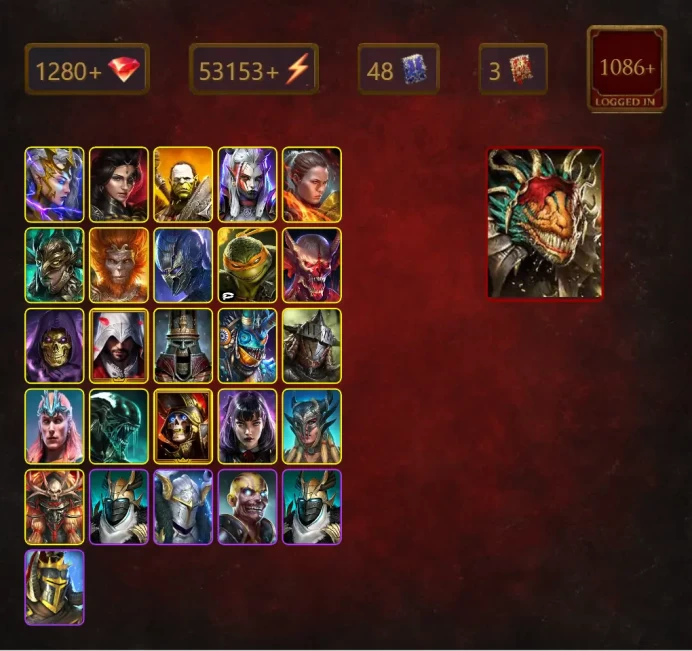 [STARTER]Lazarius+Georgid+Gaius+Deliana+Adelyn+Boragar+Artak+Visix+Ronda+Leminisi the Gold-Wing+Wukong+Foli+Michelangelo+51Epics