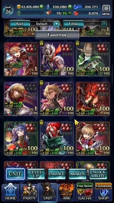 GLOBAL|Rank 26|100K Crystal|Collab [Claude C Kenny,Palamena]+[A Roland,G Lilaha,KoG Mauna]|3 UR 1 LR 55 SSR Ark|Code Only|LC1286