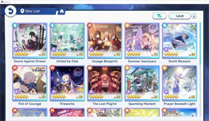 GLOBAL Lv40| 43k StellaniteDust| 13 SSR (ChitoseT2,SnowishLaru,Fuyuka,Shia,Firefly,Nazuka,etc) 22 SSR Disc|LowExplore (SSR1089)