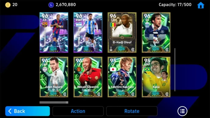 Android|PW 3176|Epic Zico, Kakitani,Zanetti, Raúl,Rosický,Donadoni|SHW Huijsen,Ollise,Lewandowski,Messi|2026|Check SS EFB1627B