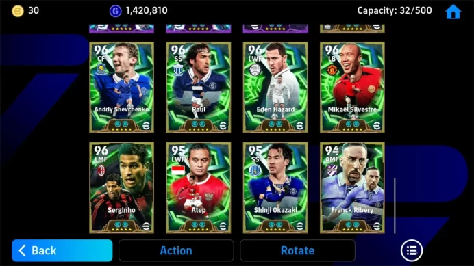 Android|PW 3210|Bigtime Ibrahimović|Epic Cruyff,Scholes,Kahn,Chiellini|SHW Olmo,Neymar,Messi,Ollise Etc|2026|Check SS EFB1625B
