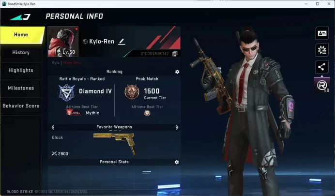 ASIA | 2 BLEACH: Ethan, ORV | 2 Ultra Char | 4 Ultra Gun | 2 Limited Gun | 1 Ultra Skin Chest | L50|More Check SS BS1081B